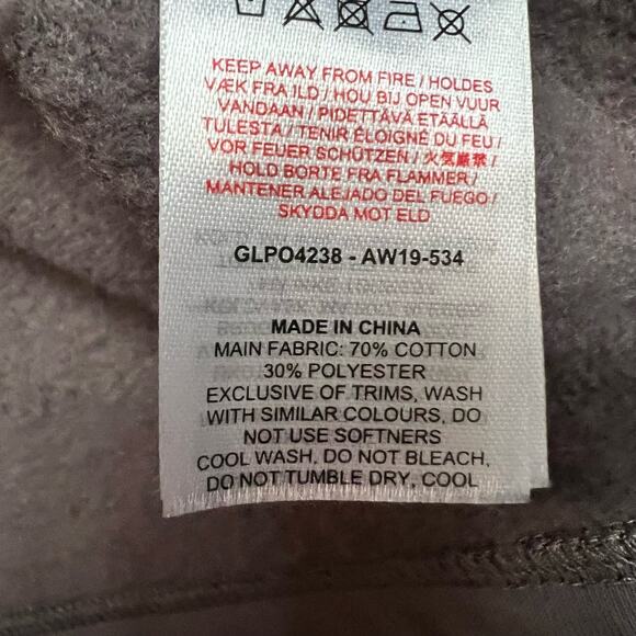 Gymshark Hoodie Womens Small Cropped Sweatshirt Gray Purple - Picture 5 of 7